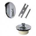 Universal Lift And Turn Tub Drain Trim Kit With Overflow-Inch Chrome