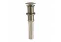 Decorative Push-Button Sink Drain In Brushed Nickel