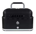 Black Portable Charcoal Grill With Lid And Cover Bag