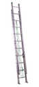 28 ft Type II Aluminum Extension Ladder, 225 Lb Rated
