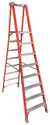 8 ft Type IA Fiberglass Pro Platform Ladder, 300 Lb Rated