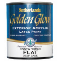 Quart Flat Deep Base Golden Glow Latex Exterior Paint