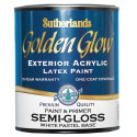 1-Quart White Pastel Base Semi-Gloss Golden Glow Latex Exterior Paint