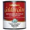 Quart White Satin Golden Glow Latex Interior Enamel