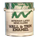 Gallon White Semi-Gloss Silver Glow Latex Interior Wall And Trim Enamel
