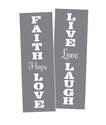 Faith Hope Love And Live Love Laugh Stencils