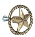 Antique Brass Metal Star Drawer Pull