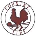 Country Life Rooster Sign