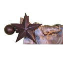 44-Inch to 82-Inch Metal Star Curtain Rod