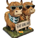 6-Inch Highland Cows Hey Girl Hey