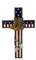 Military Boots Hanging Cross Decor