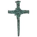 Turquoise Nail And Rose Poly Cross