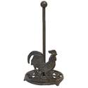 Cast Iron Rooster Paper Towel Holder