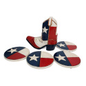 Texas Boot With Texas Color Coasters