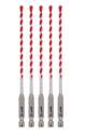 5/32 x 4 x 6-Inch SHOCKWAVE Impact Duty™ Carbide Hammer Drill Bit With POWER TIP™ 5-Pack