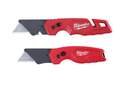 Red Fastback Folding Utility Knife Set, 2-Piece 