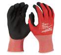 Large Red Nitrile Cut Level 1 Dipped Gloves