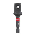 1/4-Inch Hex X 1/2-Inch Black Steel Square SHOCKWAVE™ Impact Socket Adapter