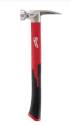 19-Ounce Smooth Face Hammer With Fiberglass Handle