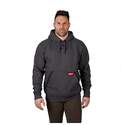 Gray Drawcord Long Sleeve Men's Hoodie, 2XL