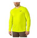 WORKSKIN™ High-Vis Yellow Long Sleeve Men's Shirt, L