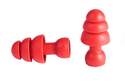 Red Replacement Banded Flanged Ear Plugs, 5-Pack