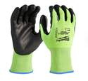 Medium High-Visibility Cut Level 2 Polyurethane Dipped Gloves 