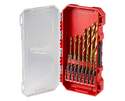 SHOCKWAVE™ Impact Duty RED HELIX™ Titanium Drill Bit Set, 15-Piece