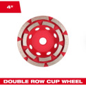 4-Inch Double Row Diamond Cup Wheel
