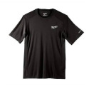 Workskin Performance Black Short Sleeve Men's T Shirt, Medium
