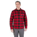 GRIDIRON™ Red Plaid Button-Down Long Sleeve Men's Flannel Shirt, 2XL