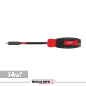 14-In-1 Multi-Bit Screwdriver With Shockwave Impact Duty Bits