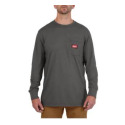 GRIDIRON™ Gray Pocket Long Sleeve T-Shirt, Large