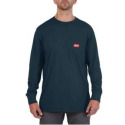 GRIDIRON™ Blue Pocket Long Sleeve T-Shirt, 2Extra-Large