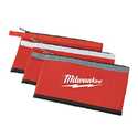 Red Zipper Pouch 3-Pack