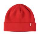 Red Cuffed Knit Beanie Hat