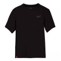 Freeflex Hybrid Black Short Sleeve Men's T Shirt, L