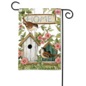 Birdhouses Garden Flag