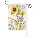 Bee Spring Bluebird Garden Flag