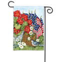 Flags And Flowers Garden Flag