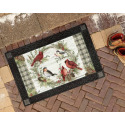 18-Inch X 30-Inch Winter Bird Wreath Matmate™ Doormat