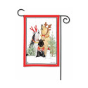 BreezeArt® 12.5-Inch X 18-Inch Caroling Dogs Garden Flag