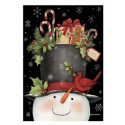 BreezeArt® 12.5-Inch X 18-Inch Hatful Of Goodies Garden Flag With Snowman