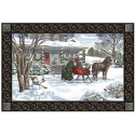 18-Inch X 30-Inch Winter Wonderland With Horse And Sleigh Matmate™ Doormat
