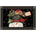 18-Inch X 30-Inch Hatful of Goodies "Happy Holidays" Matmate™ Doormat With Snowman