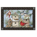 18-Inch X 30-Inch Winter Bird Houses MatMates™ Doormat