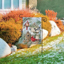 BreezeArt® 12.5-Inch X 18-Inch Winter Bird Houses Garden Flag