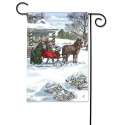 BreezeArt® 12.5-Inch X 18-Inch Winter Wonderland Garden Flag