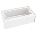 60-Inch X 32-Inch White Classic 500 Bathtub Right Drain