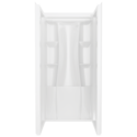 36-Inch x 36-Inch High Gloss White Classic 500 Shower Wall